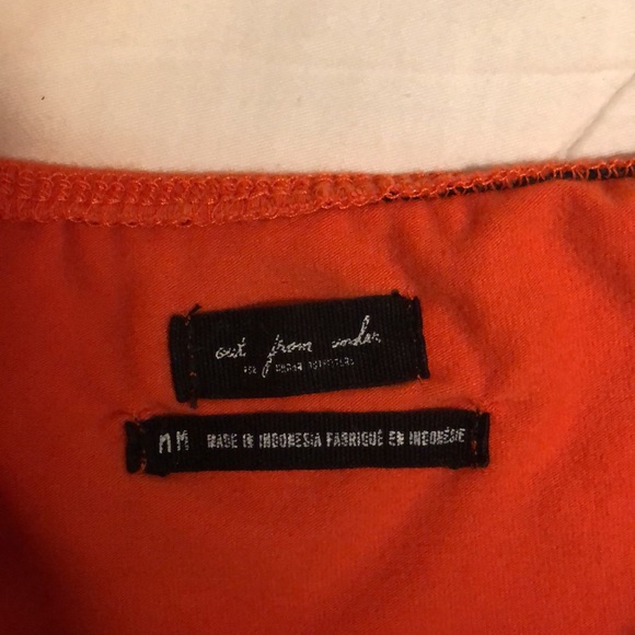 Urban outfitters orange square neck bodysuit - Picture 2 of 3